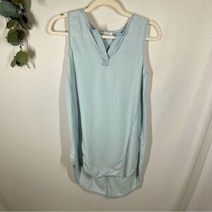 Beachlunchlounge | Tunic Tank Top Striped Light Blue White Size XS